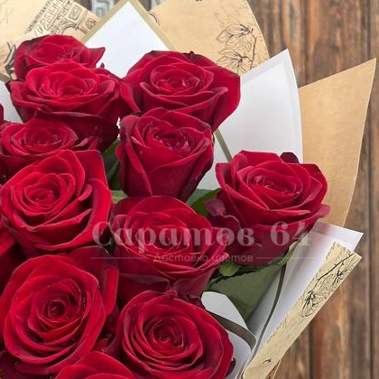Букет из 25-ти красных роз &laquo;Королевский&raquo;