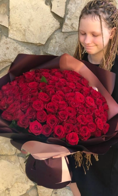 Букет «101 крассная роза»