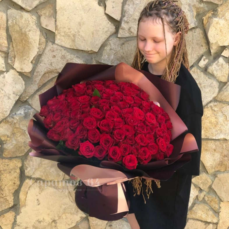 Букет &laquo;101 крассная роза&raquo;