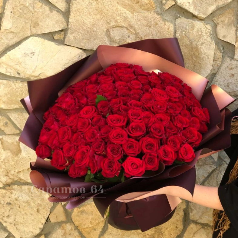 Букет &laquo;101 крассная роза&raquo;