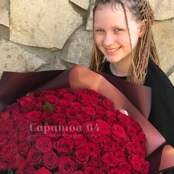 Букет &laquo;101 крассная роза&raquo;