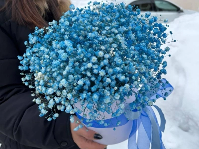 Композиция в коробке «Синяя сказка»