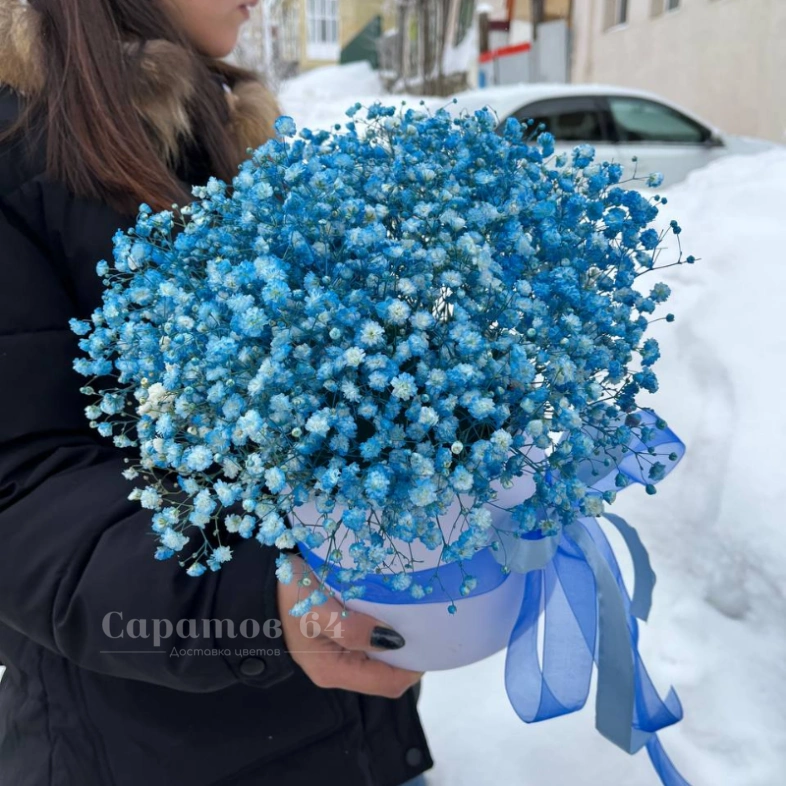 Композиция в коробке &laquo;Синяя сказка&raquo;