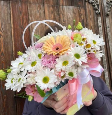 Цветы в сумочке «летнее утро»