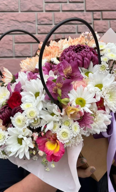 Букет в сумочке «осенний уют»