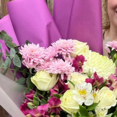 Сборный букет &laquo;лавандовый раф&raquo;