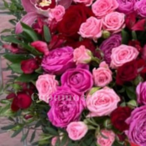 Цветы в шляпной коробке &laquo;осенний сад&raquo;