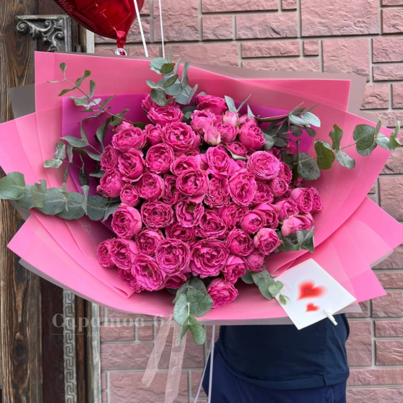 Букет &laquo;малиновый закат&raquo;