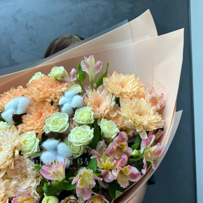 Букет &laquo;персиковое безе&raquo;