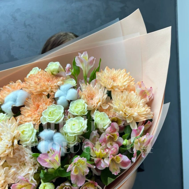 Букет &laquo;персиковое безе&raquo;