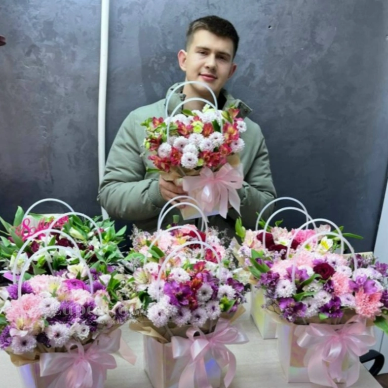 Сумочка с цветами МИКС 