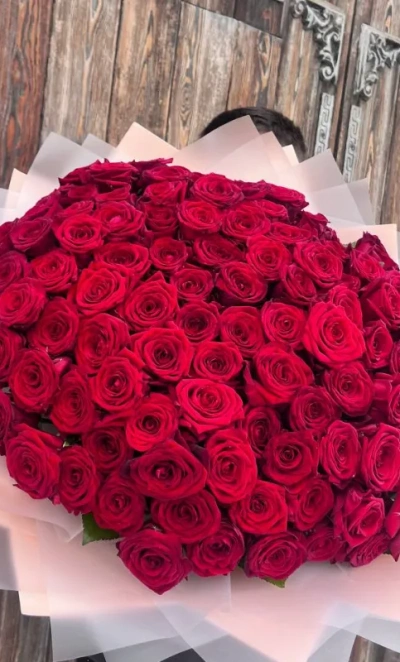 101 красная роза