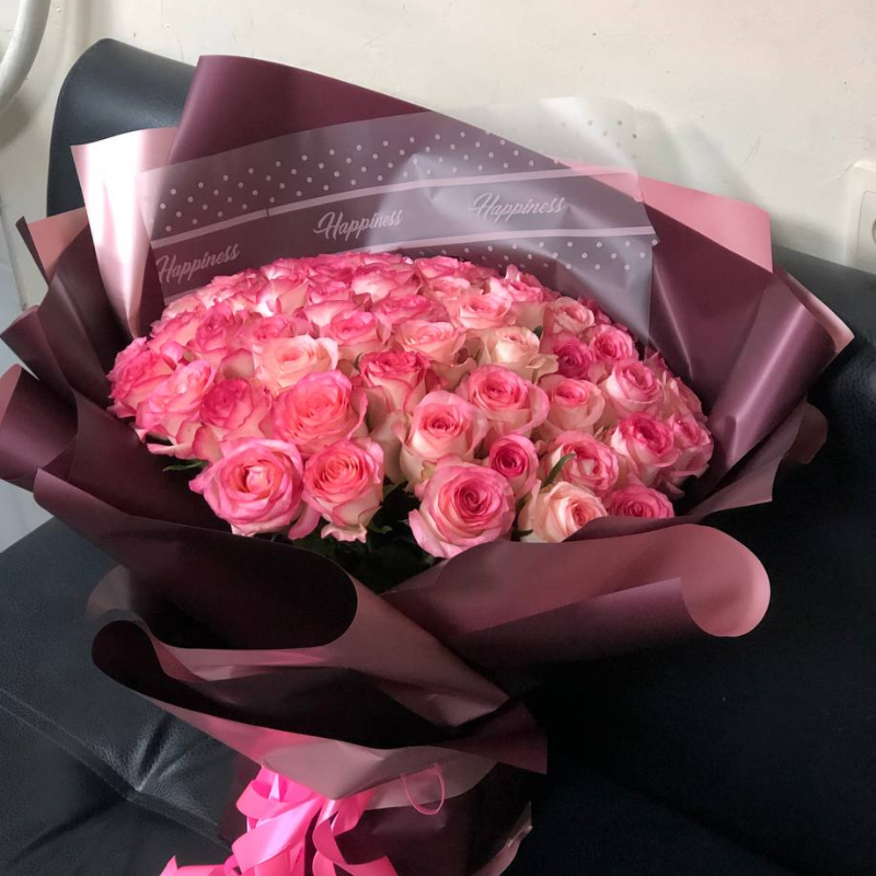 Букет из 51 розы «Джумилия»